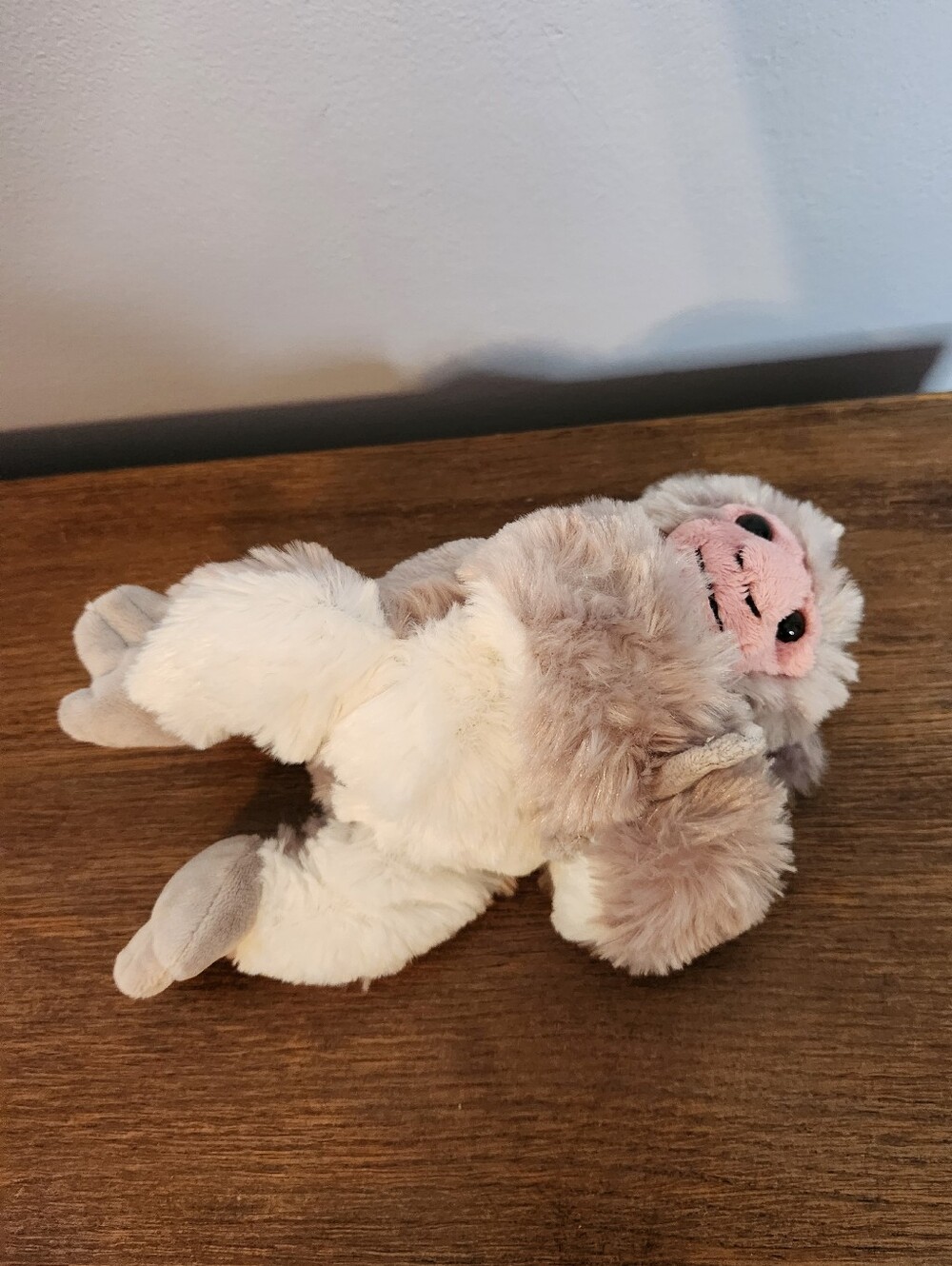 Wild Republic Huggers Wristband Plush Monkey Grey Pink 6"in.